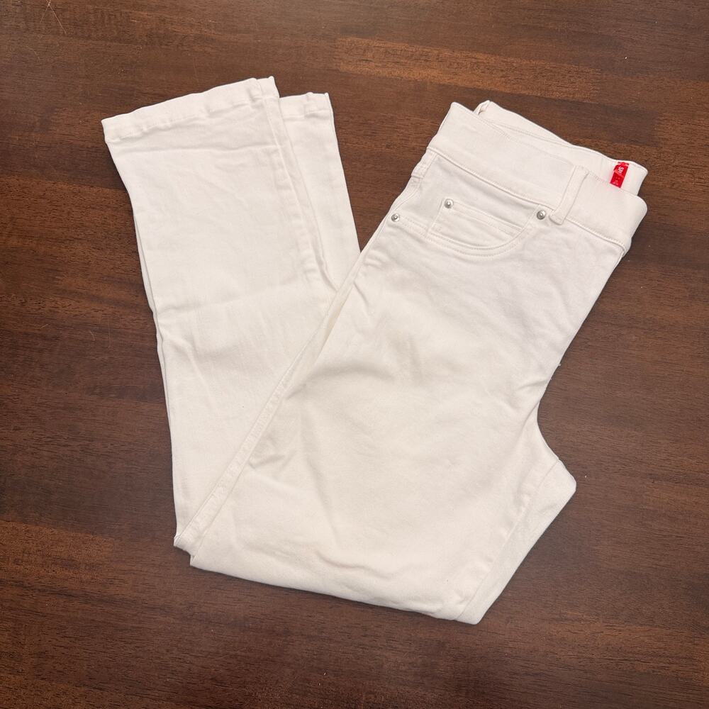 SPANX White Skinny Jean w/ Elastic Waistband - Size M